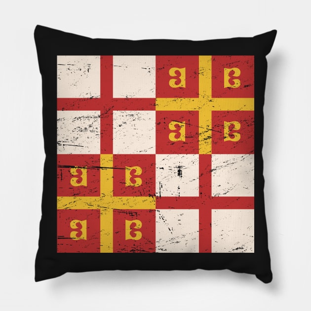 Byzantine Flag - Palaiologos Dynasty Pillow by MeatMan