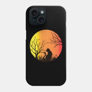 Black Cat Spooky Moon Halloween Witch Monster Ghost Pumpkin Phone Case