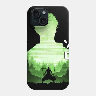 Minimalist Silhouette Zoro Phone Case