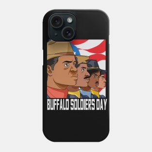 National Buffalo Soldiers Day African American July 28th Phone Case