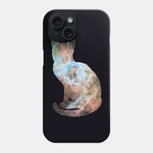 Nebula Cat Silhouette Phone Case