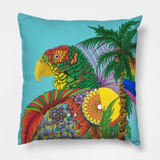 Iris fishbird Pillow