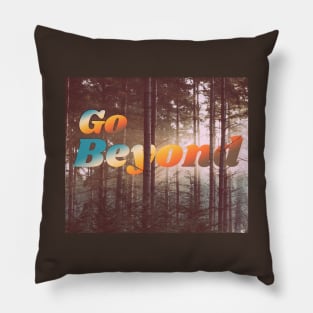 Go Beyond Typographical Forest / Woodland Pillow