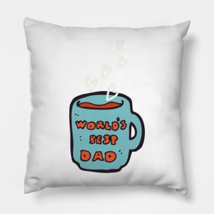 World's Best Dad Mug Pillow