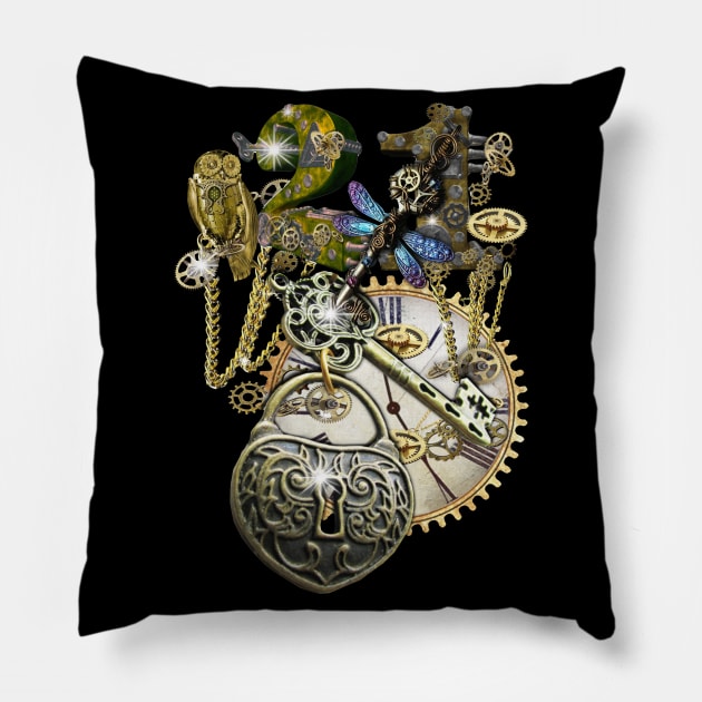 21st Steampunk Birthday girl Party-shirt Pillow by Nadine8May