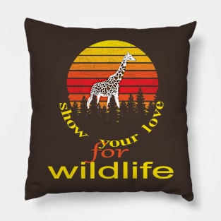 Show your love for wildlife Pillow