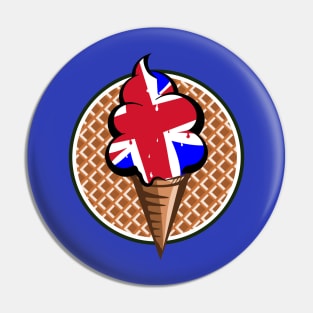 Union Jack ice cream Pin