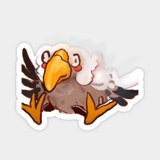 Cute Condor Drawing Magnet