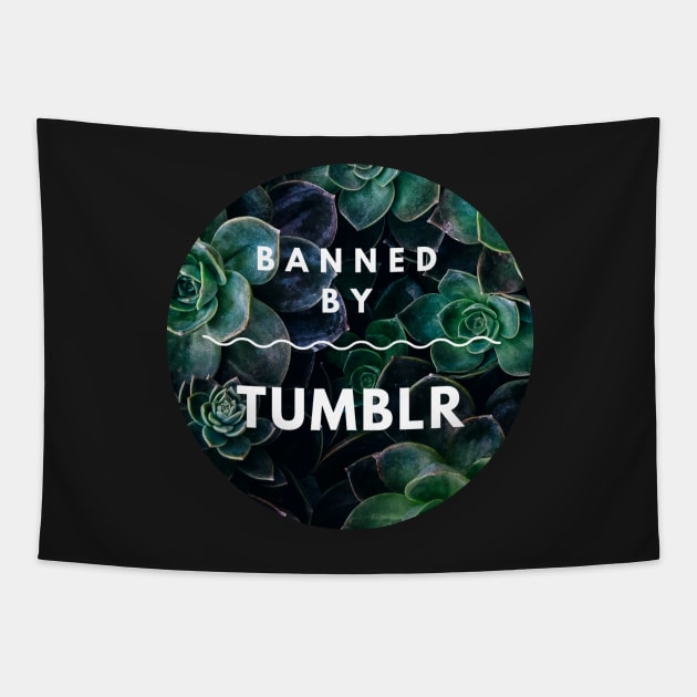 Banned by Tumblr Tapestry by queenseptienna