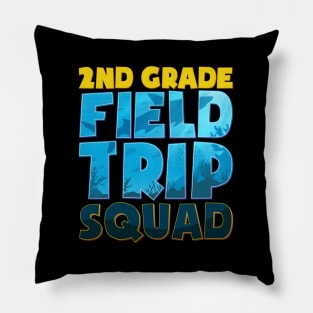 Second 2Nd Grade Aquarium Field Trip Squad Ocean Teacher Pillow