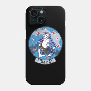 Grumman F-14 Tomcat - Aggressor Patch - Grunge Style Phone Case