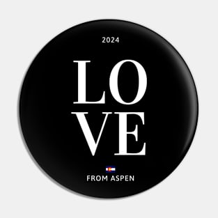 Love from Aspen Pin