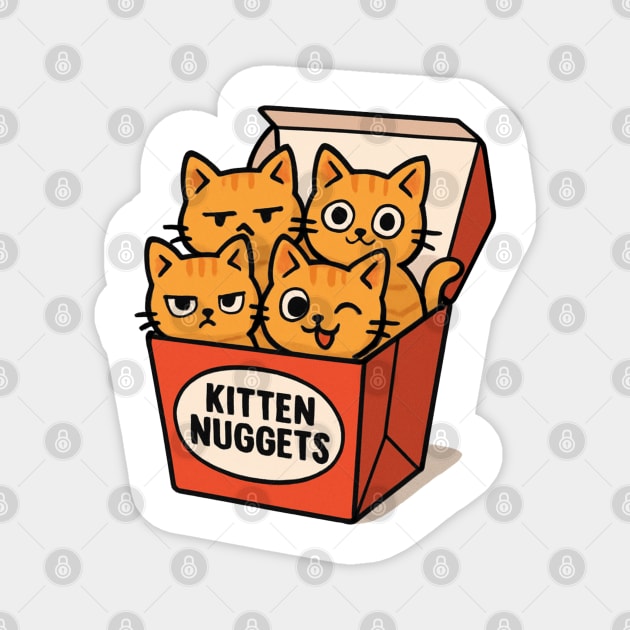 kitten-nuggets Magnet by Creatifly Graphic Tees
