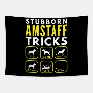 Stubborn AmStaff Tricks - Dog Training Tapestry