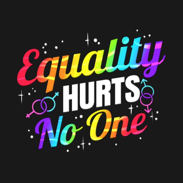 Equality hurts no one colorful Gender symbol LGBTQ by SinBle