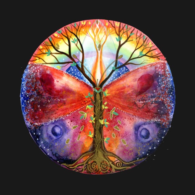 Colorful Tree of Life by Honu Art Studio
