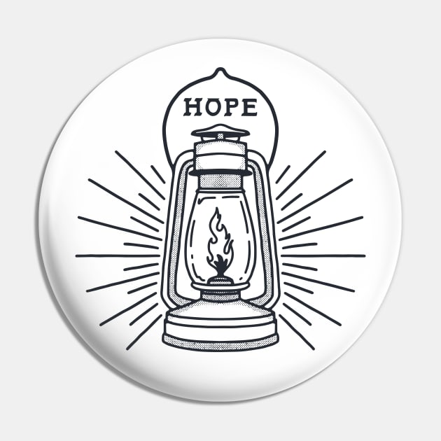 Lantern of Hope Illustration Pin by Merchsides