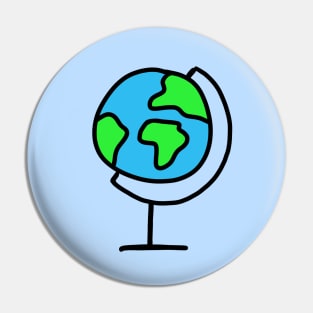 Cute Globe Pin