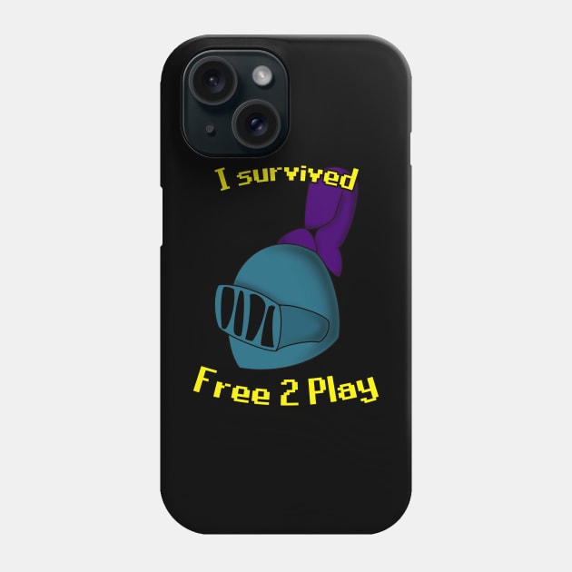 I Survived Free 2 Play F2P Phone Case by GraviTeeGraphics