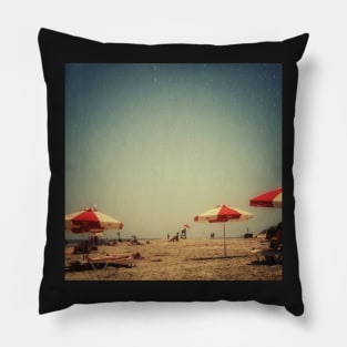 One Summer Day at the Beach Pillow