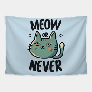 Meow or Never Tapestry