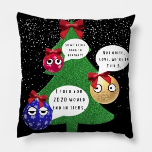 Christmas in TIERS Festive Bauble Family Pillow