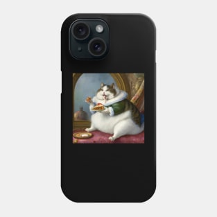 Rennaissance pie cat Phone Case