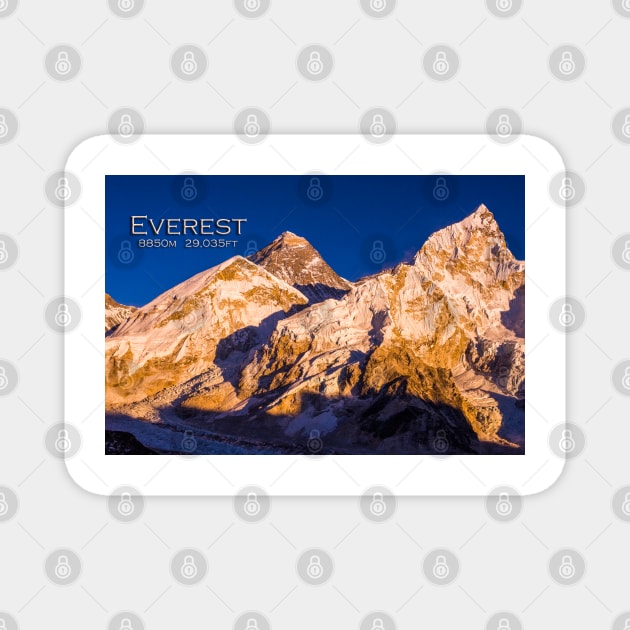 Everest sunset Magnet by geoffshoults