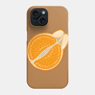 Sumo Orange Slice Graphic Fresh and Zesty Citrus Vibes for Summer Phone Case