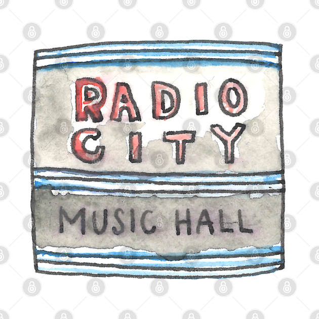 Disover New York City Icons: Radio City Music Hall - New York City - T-Shirt