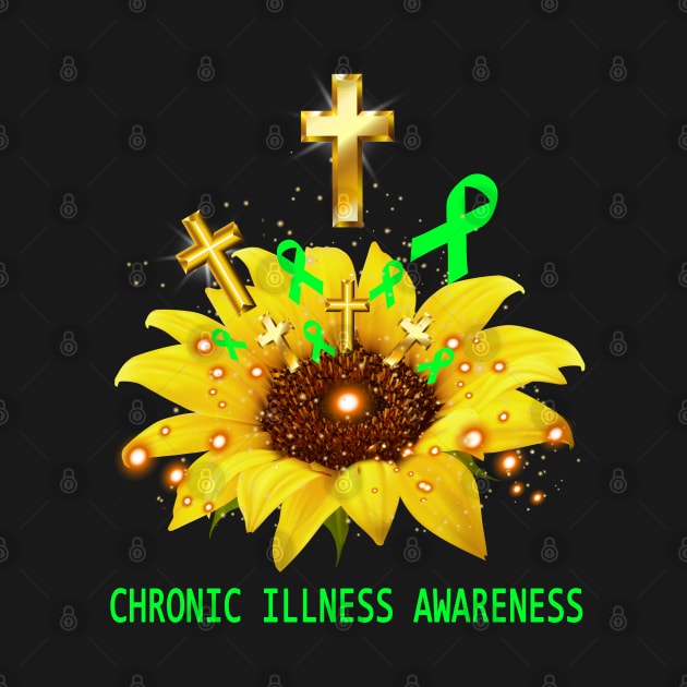 Chronic Illness Awareness Sunflower Faith Hope Love by ThePassion99