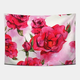 Bed of Red Roses Tapestry