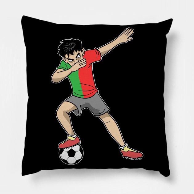 Soccer Portugal Soccer Player Boys Pillow by ModernMode