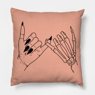 promise with skelethon Pillow