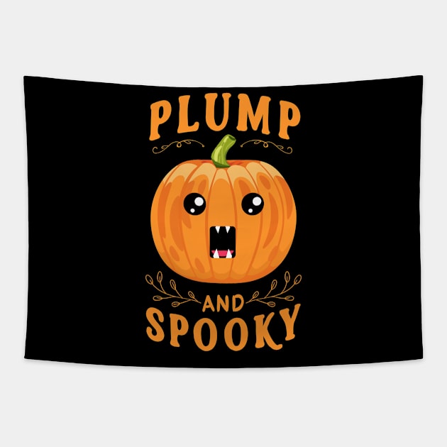 Plump and spooky Halloween Tapestry by HamilcArt