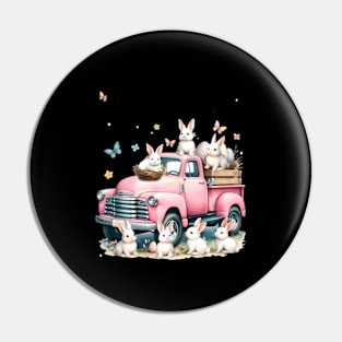 Easter Bunny Truck Mamaw Mothers Day Pin