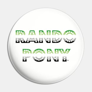 RandoPonyTM Marquee Aromantic Gradient Pin