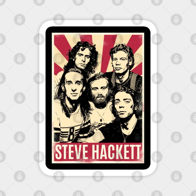 Retro Vintage Steve Hackett 1977s Magnet by Play And Create