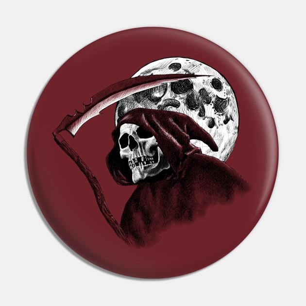 Halloween Grim Reaper Pin by SuspendedDreams