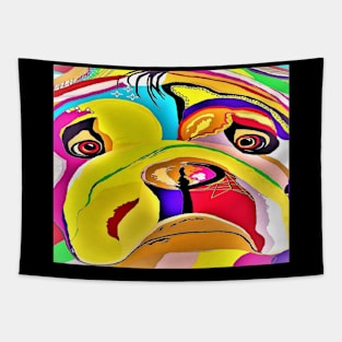 Colorful Bulldog Tapestry