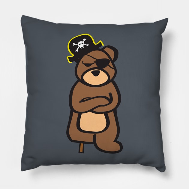 Pirate Bear Pillow by bobbuel