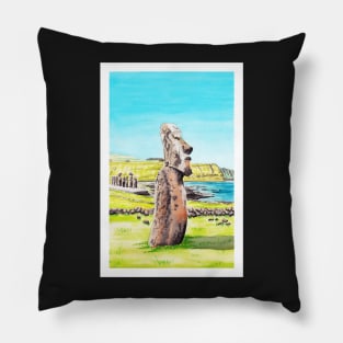 Chile, Isla De Pascua Pillow