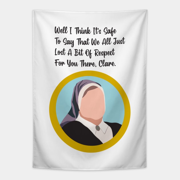 Derry Girls Sister Michael best quote Tapestry by Bookishandgeeky