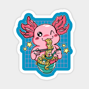 Axolotl & Ramen Magnet