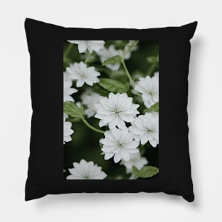 Beautiful White Flowers, for all those who love nature #139 Pillow