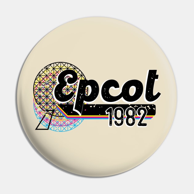 Epcot 1982 Retro Pin by WearInTheWorld
