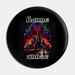 Graffiti Style - Happy New Year (fr) Pin