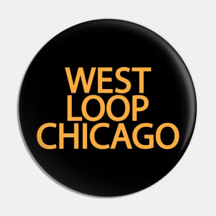 West Loop Chicago - Minimal Logo Design - Chicago Neighborhood Series Pin