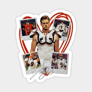 Cute Joe Burrow Heart Vintage Magnet