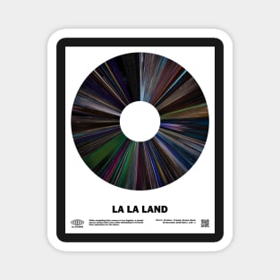 minimal_La La Land Warp Barcode Movie Magnet